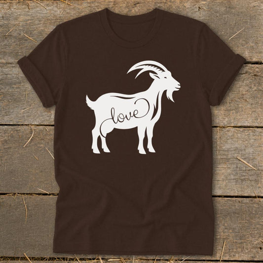 Love Goat Softstyle Tee - Chocolate