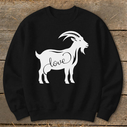 Love Goat Sweatshirt - Black