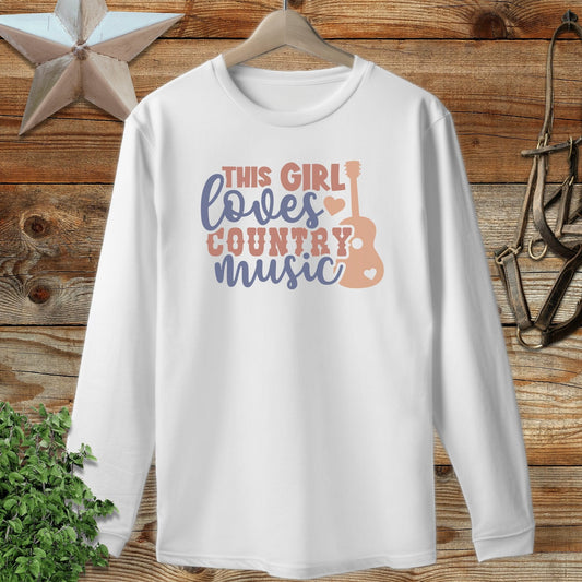 Loves Country Music Long Sleeve Tee