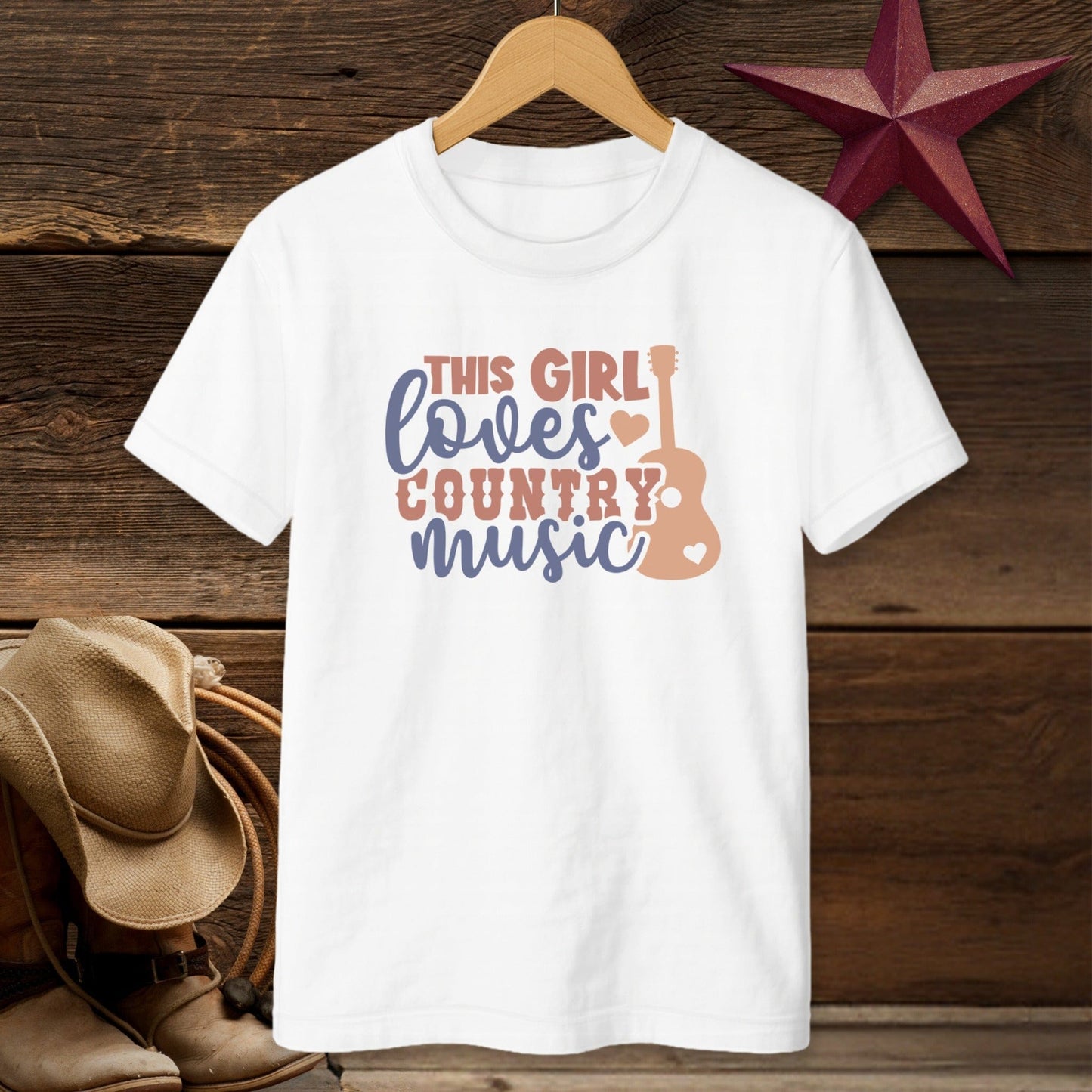 Loves Country Music T-Shirt (Youth)