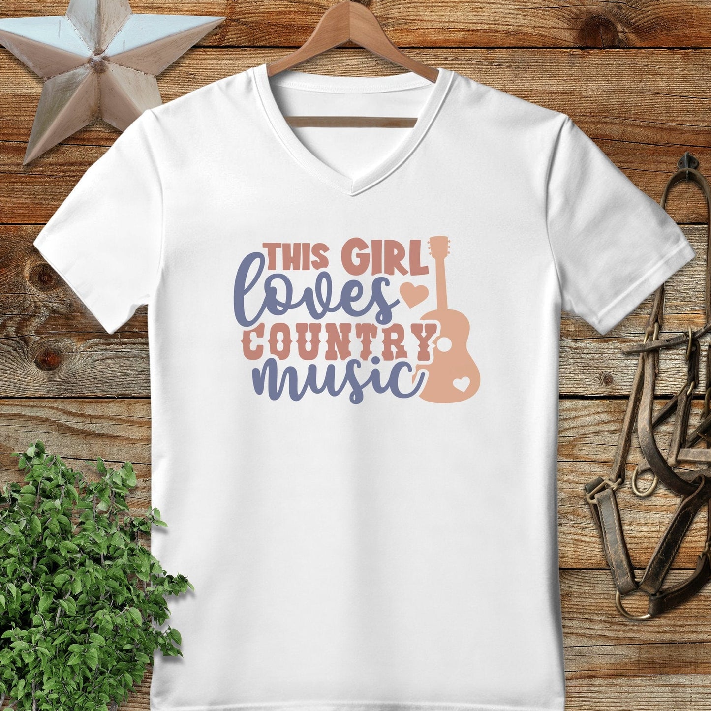 Loves Country Music V-neck