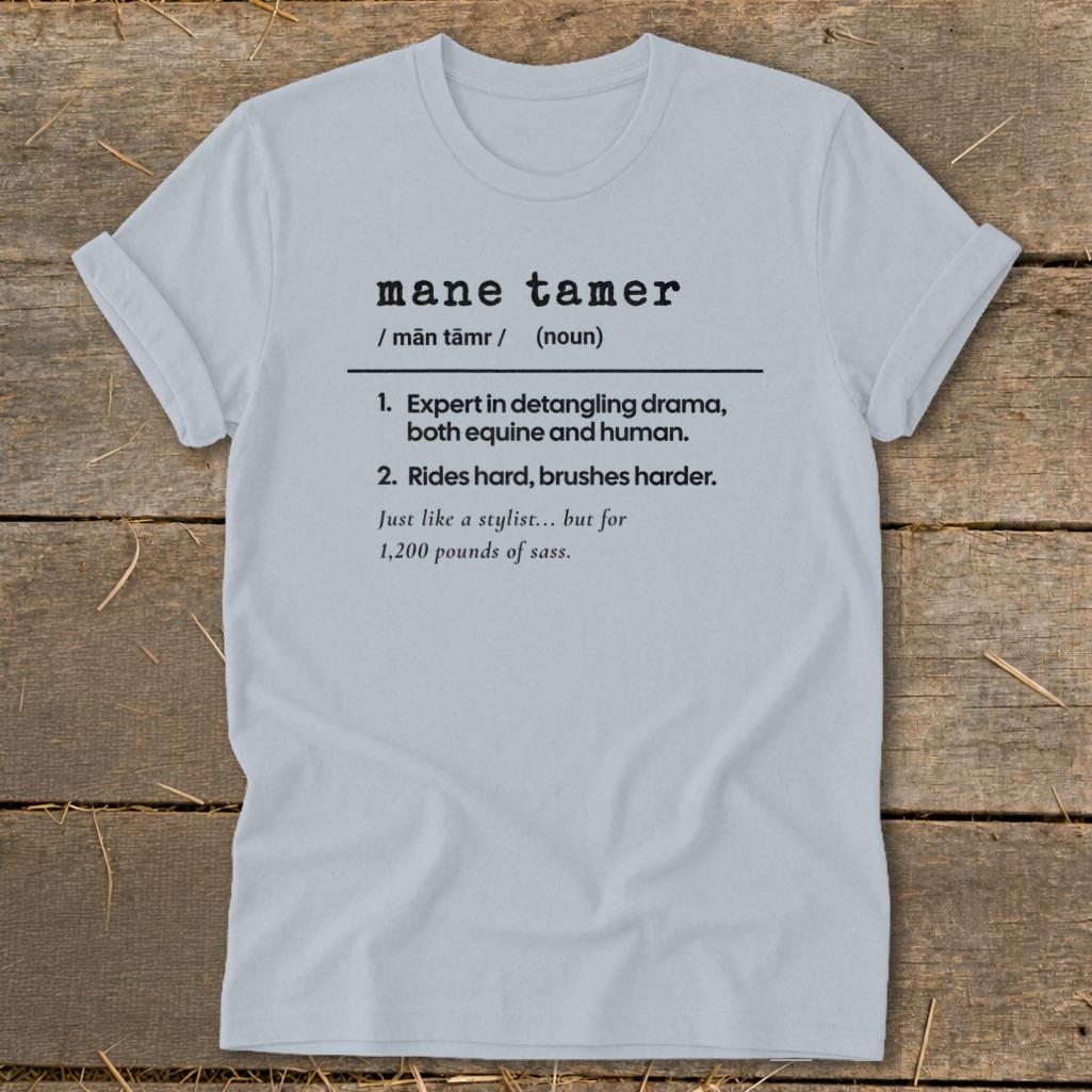 Mane Tamer Definition Softstyle Tee - Light Blue