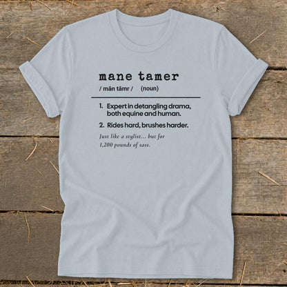 Mane Tamer Definition Softstyle Tee - Light Blue