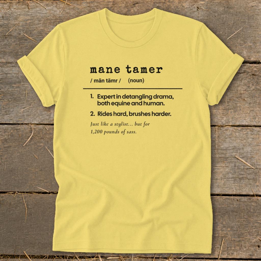 Mane Tamer Definition Softstyle Tee - Maize Yellow