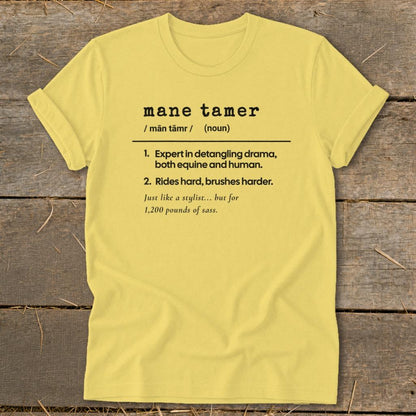 Mane Tamer Definition Softstyle Tee - Maize Yellow