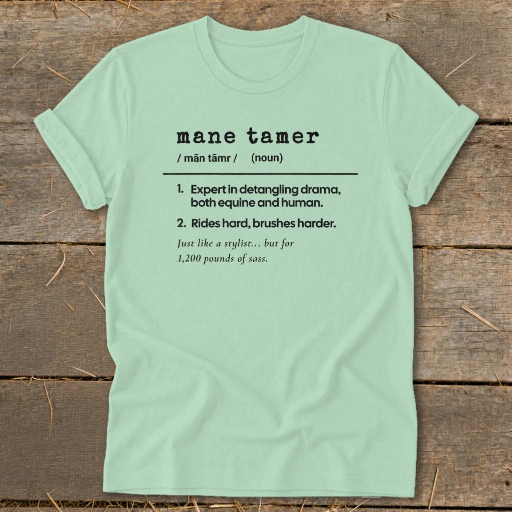 Mane Tamer Definition Softstyle Tee - Mint