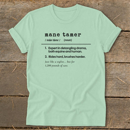 Mane Tamer Definition Softstyle Tee - Mint