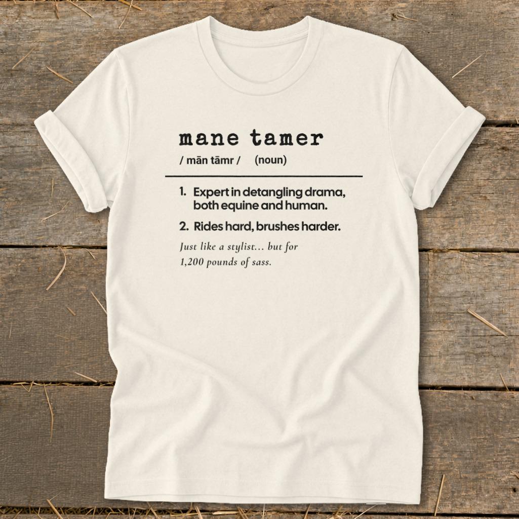 Mane Tamer Definition Softstyle Tee - Natural