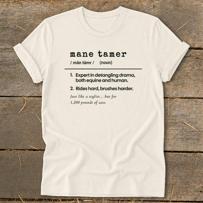 Mane Tamer Definition Softstyle Tee - Natural
