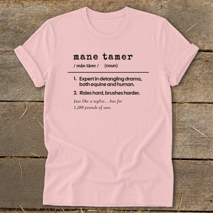 Mane Tamer Definition Softstyle Tee - Pink