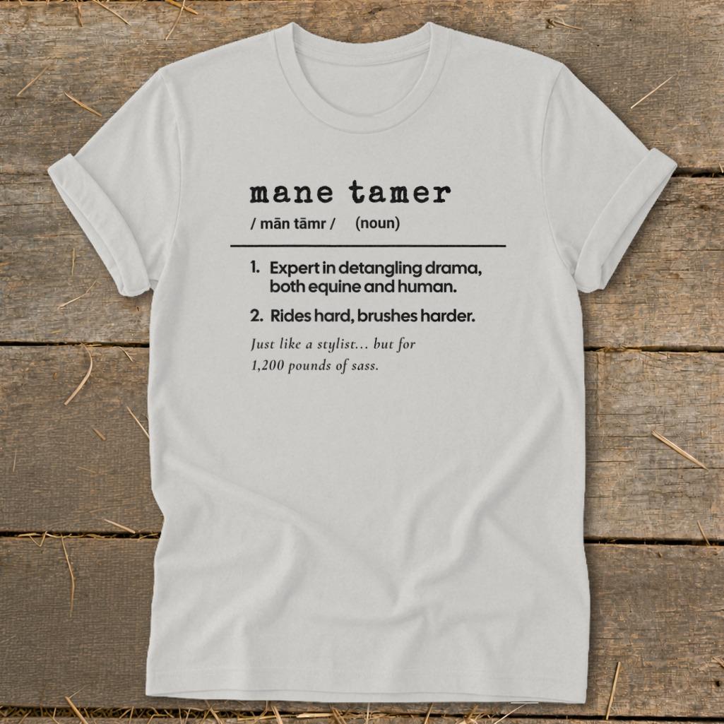 Mane Tamer Definition Softstyle Tee - Silver