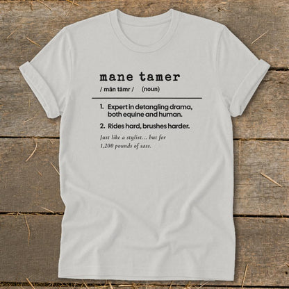 Mane Tamer Definition Softstyle Tee - Silver