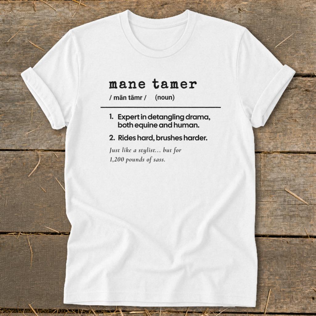 Mane Tamer Definition Softstyle Tee - White