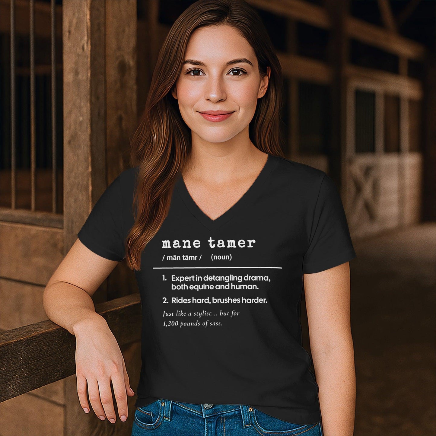 Mane Tamer Definition V-neck