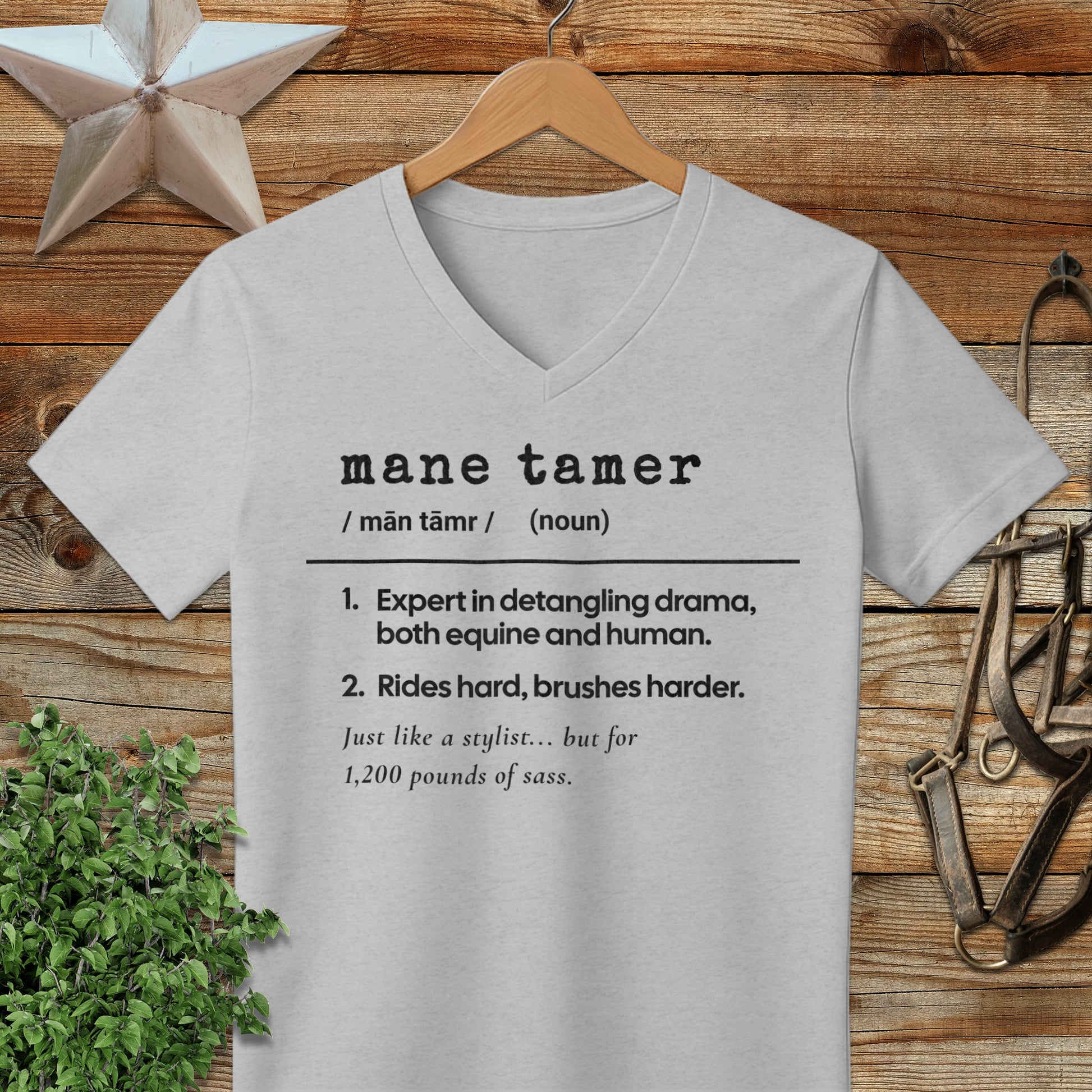 Mane Tamer Definition V-neck