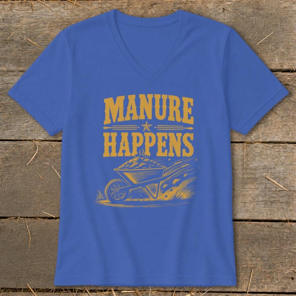 Manure Happens V-neck