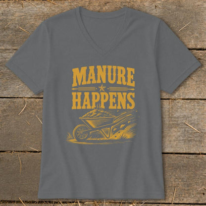 Manure Happens V-neck