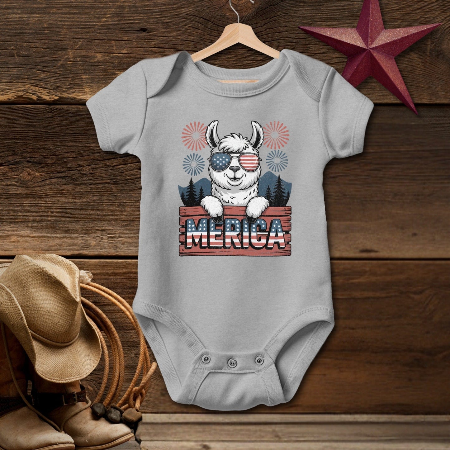Merica Alpaca Bodysuit (Baby)