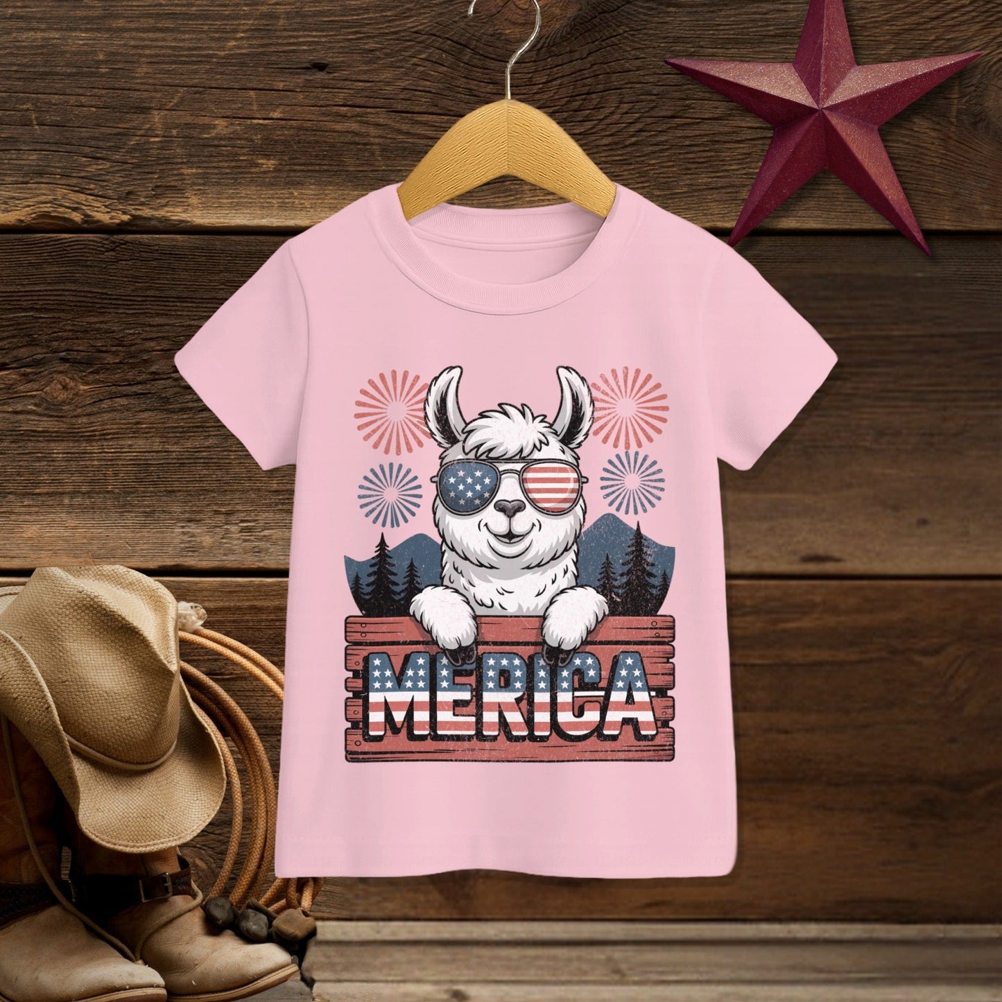 Merica Alpaca T-Shirt (Toddler)
