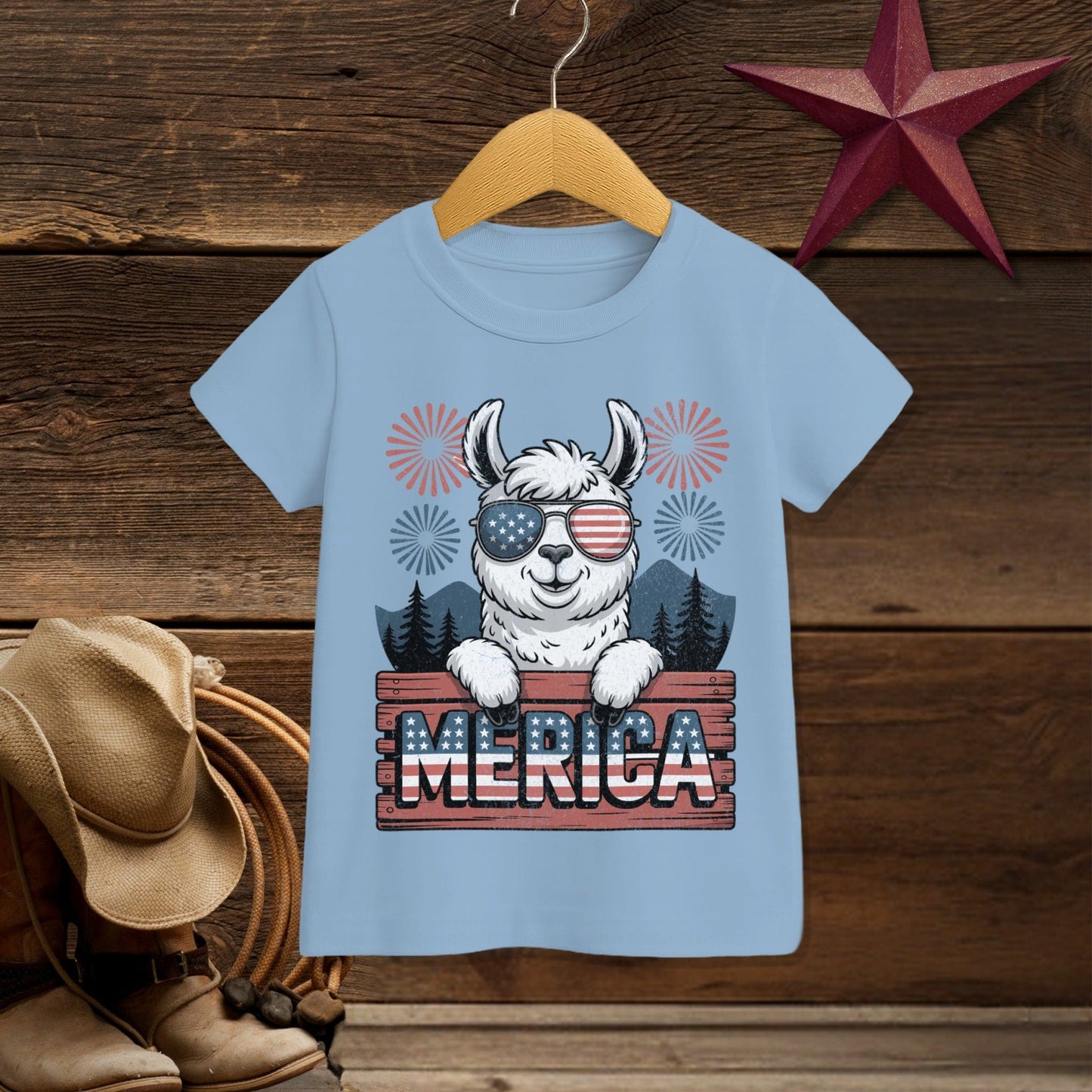 Merica Alpaca T-shirt (Toddler)