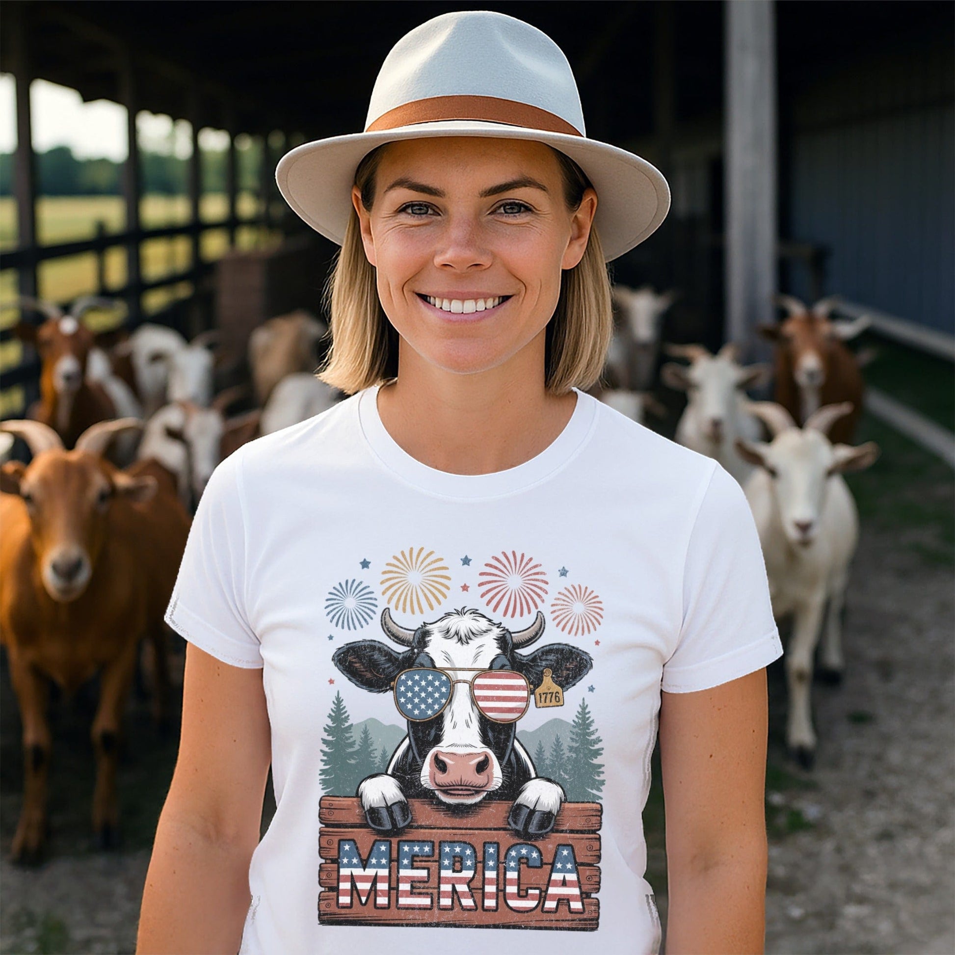 Merica Cow T-shirt