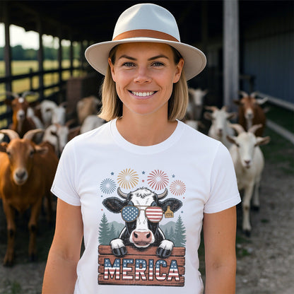 Merica Cow T-shirt
