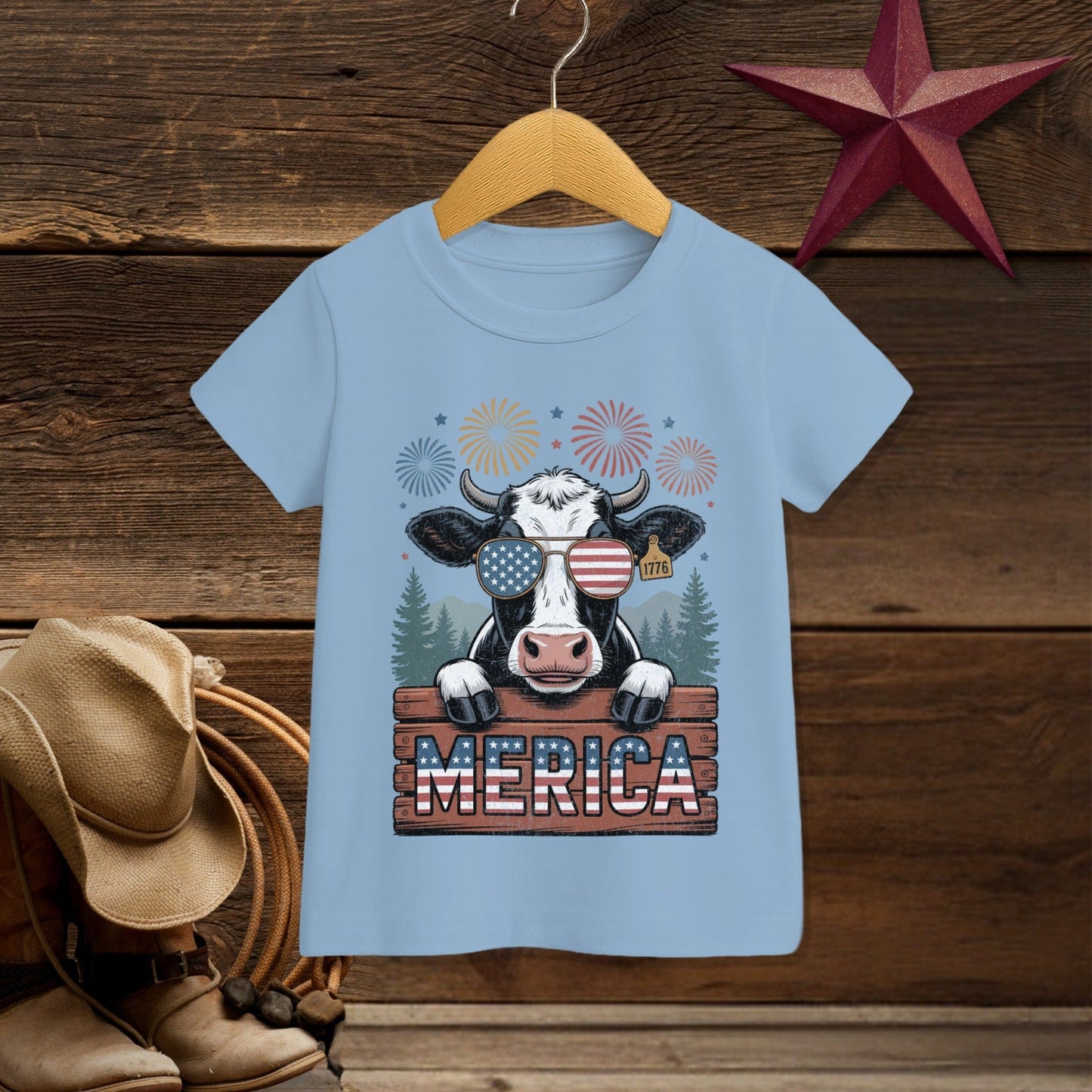 Merica Cow T-shirt (Toddler)