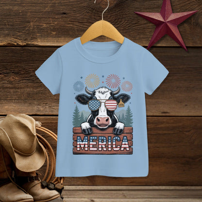 Merica Cow T-shirt (Toddler)