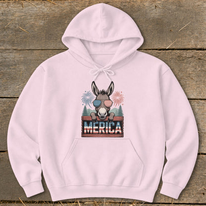Merica Donkey Hoodie