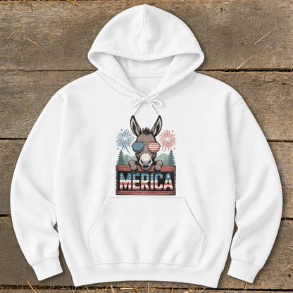 Merica Donkey Hoodie