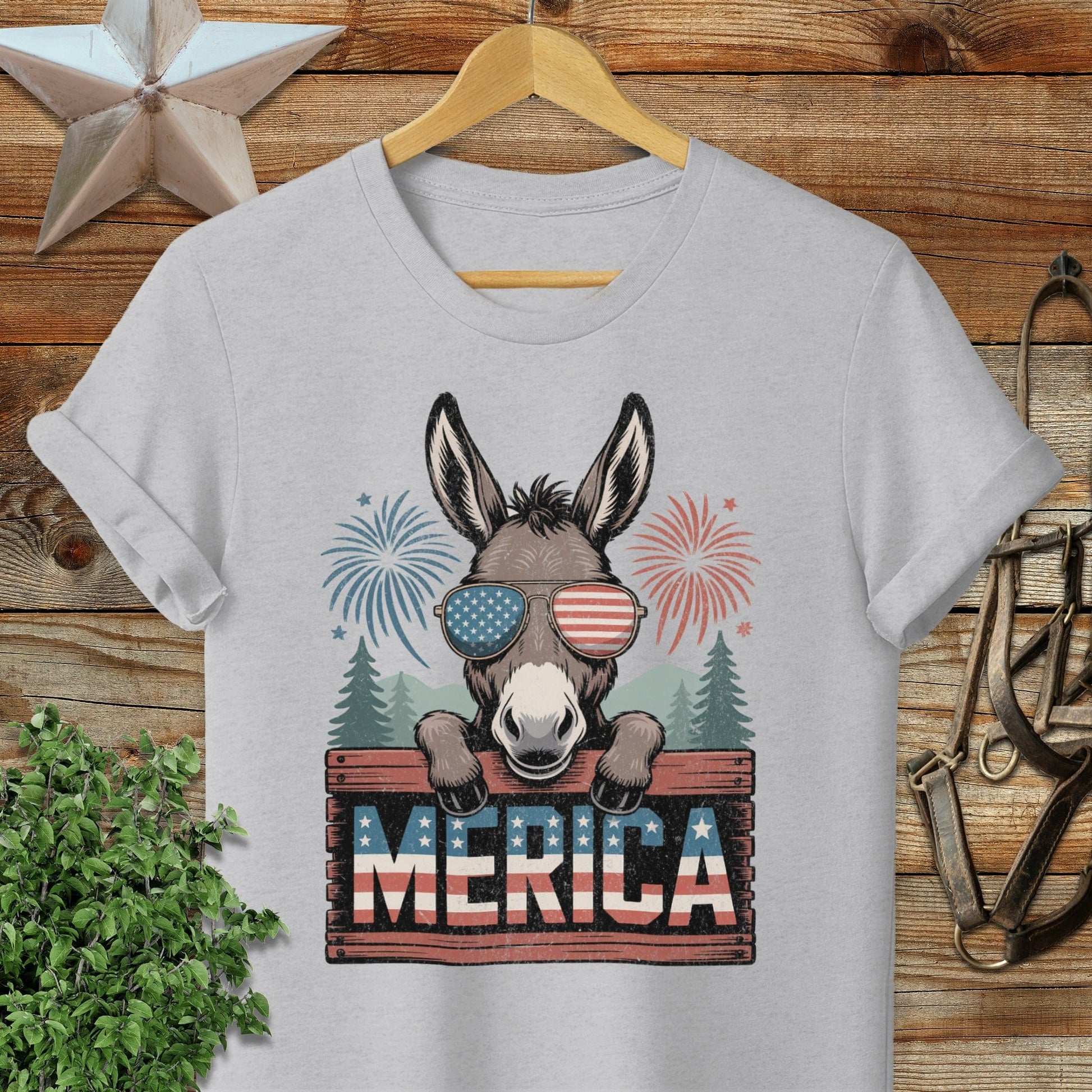 Merica Donkey Softstyle Tee