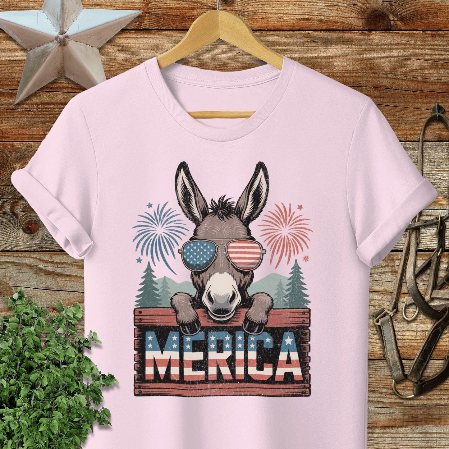 Merica Donkey Softstyle Tee