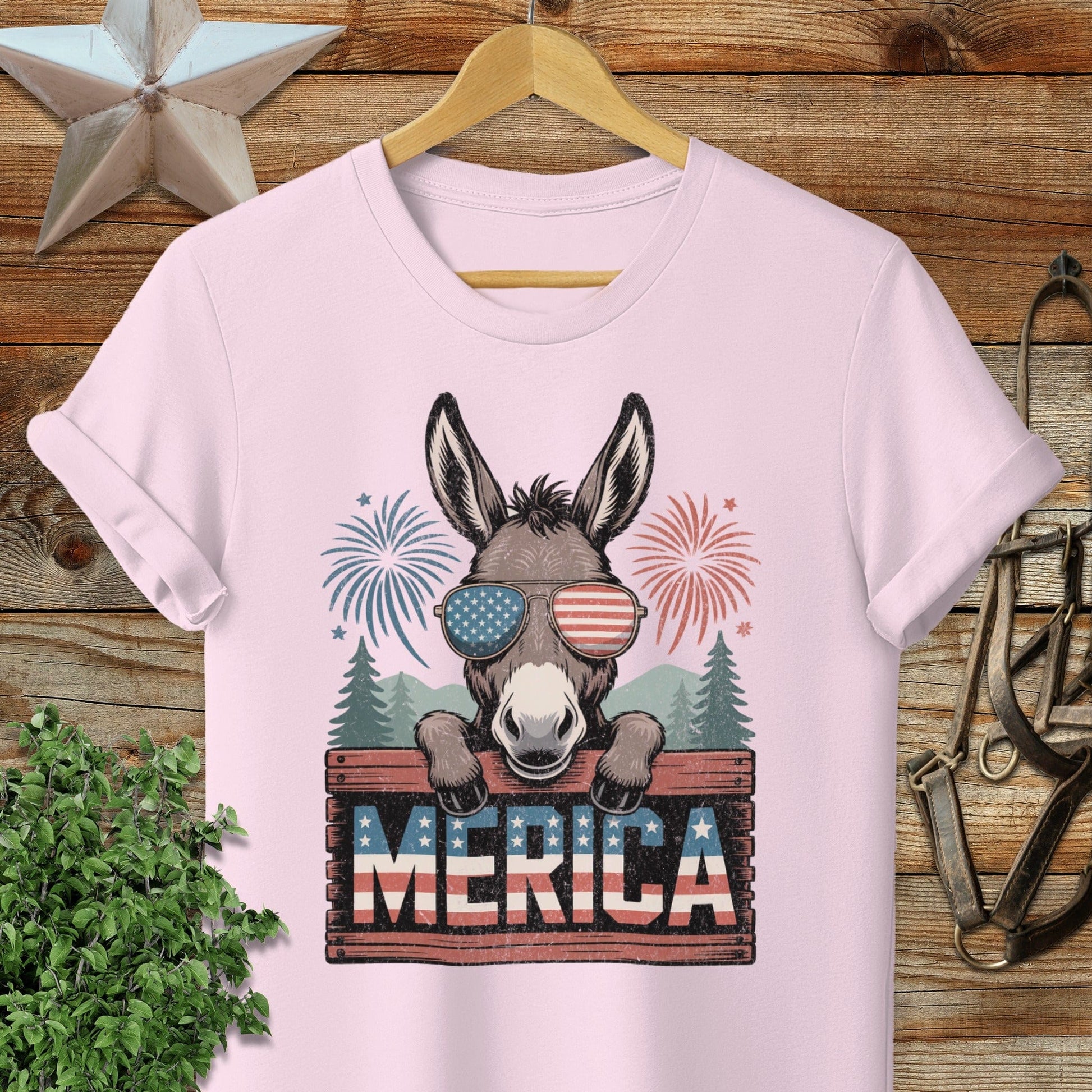 Merica Donkey Softstyle Tee