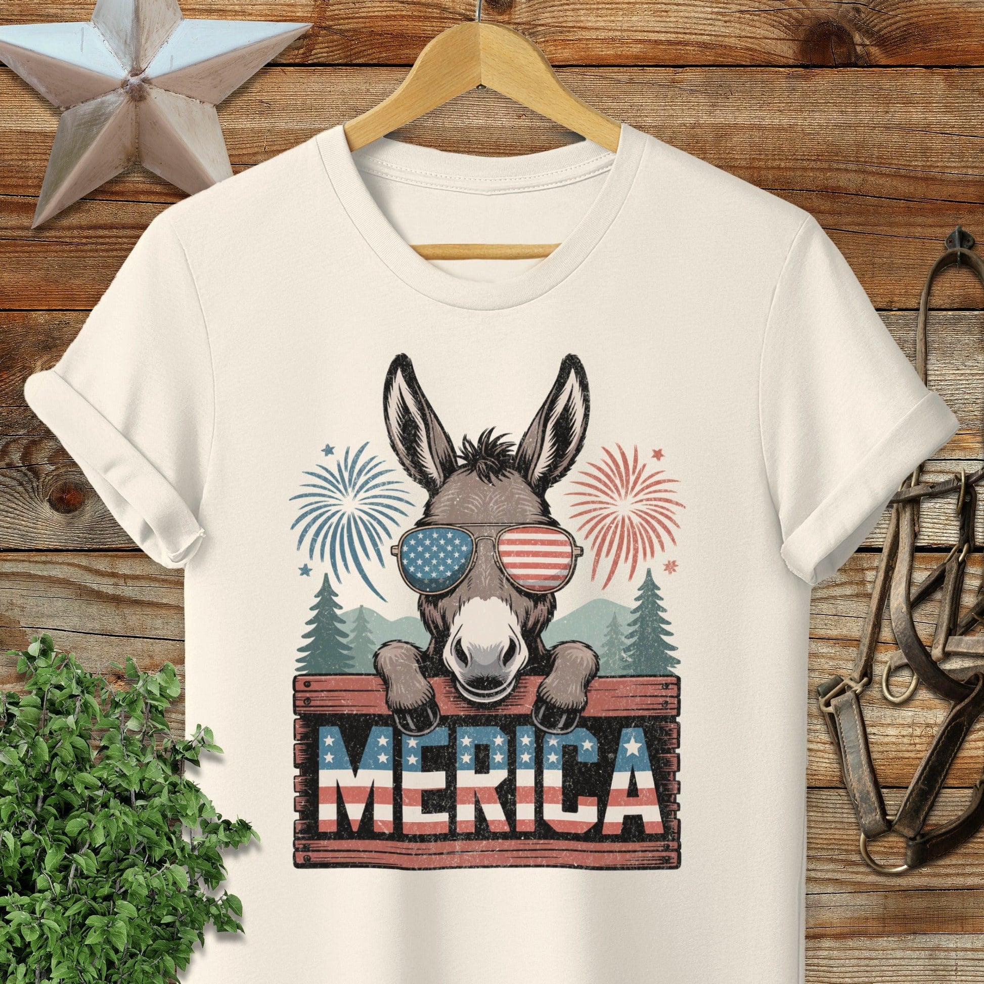 Merica Donkey Softstyle Tee