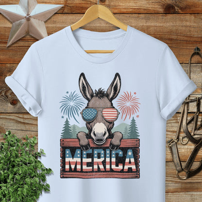 Merica Donkey Softstyle Tee