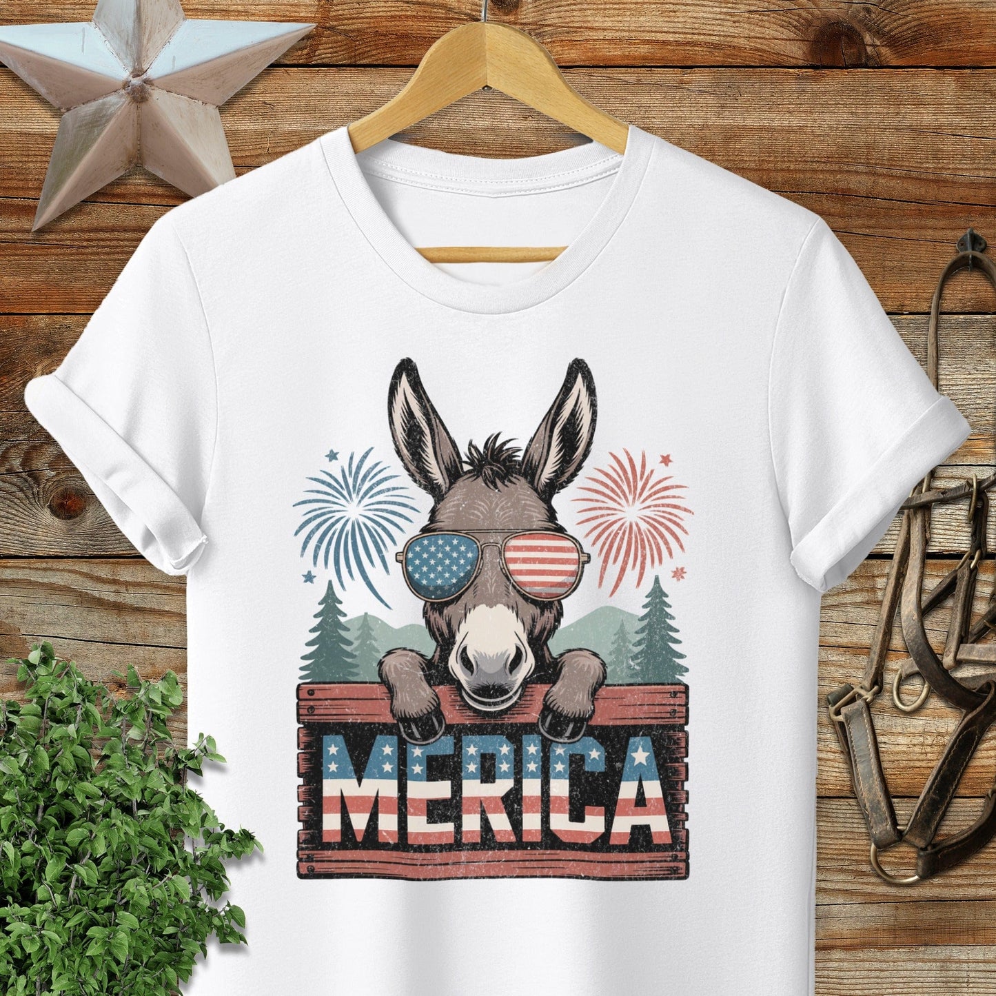 Merica Donkey Softstyle Tee