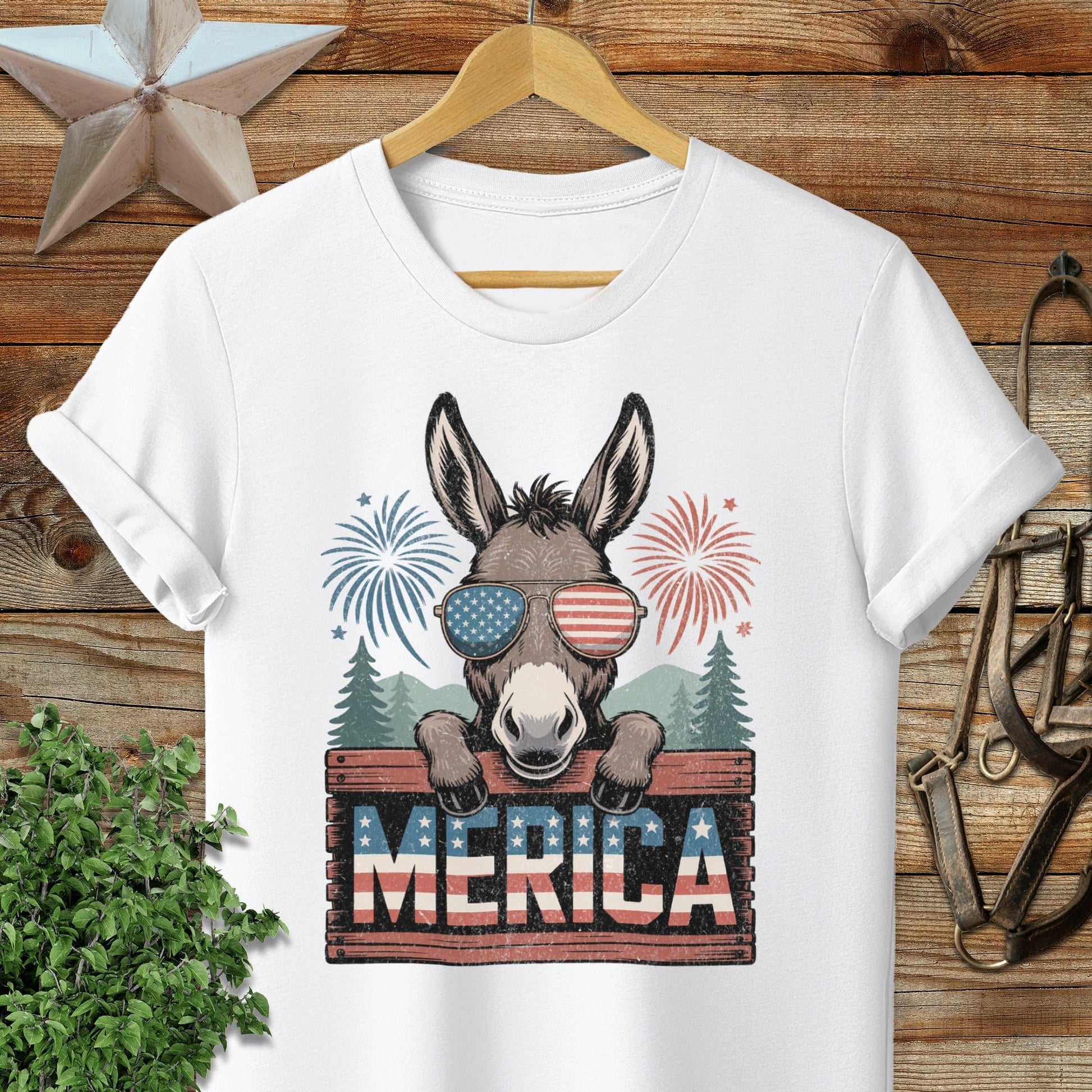 Merica Donkey Softstyle Tee