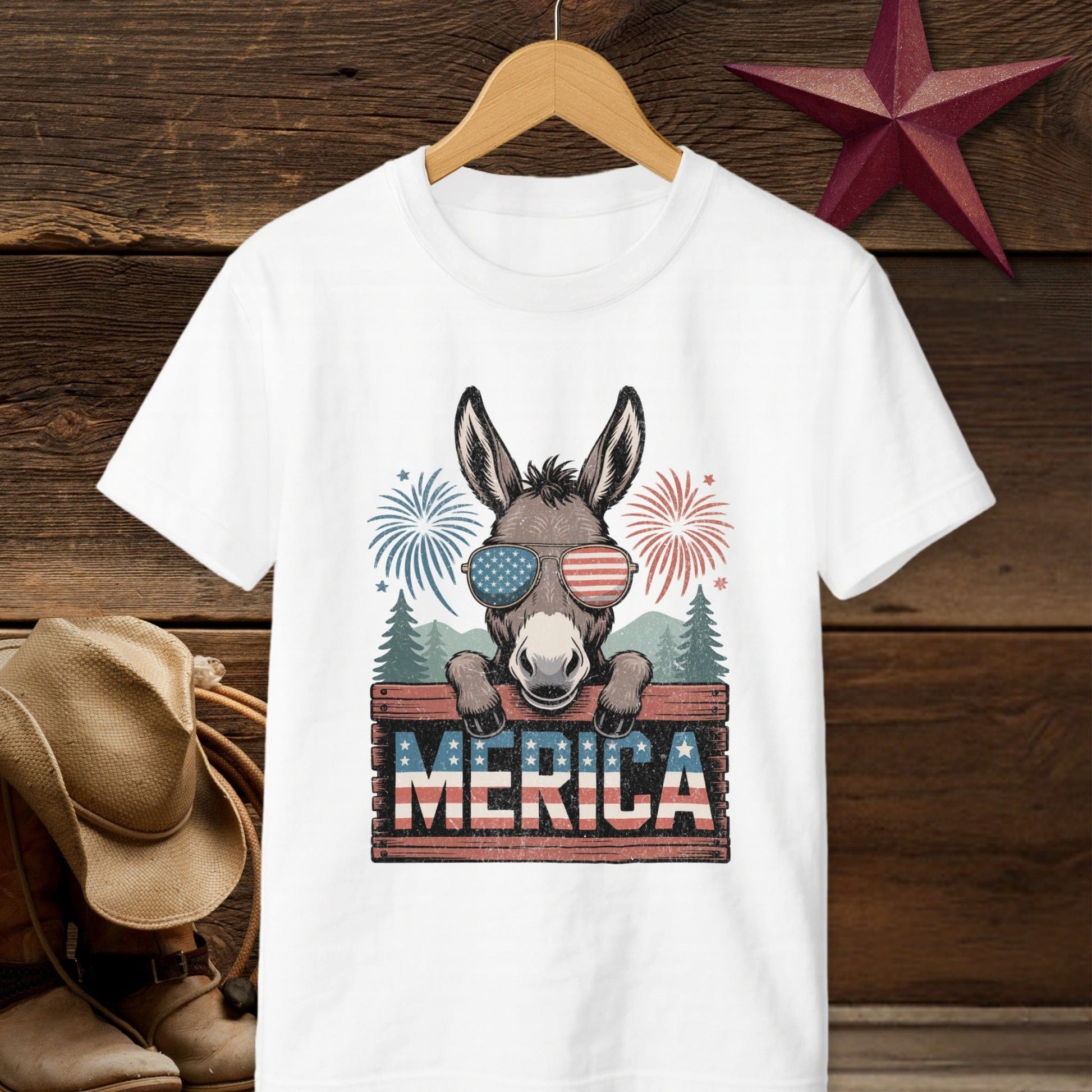 Merica Donkey T-Shirt (Youth)