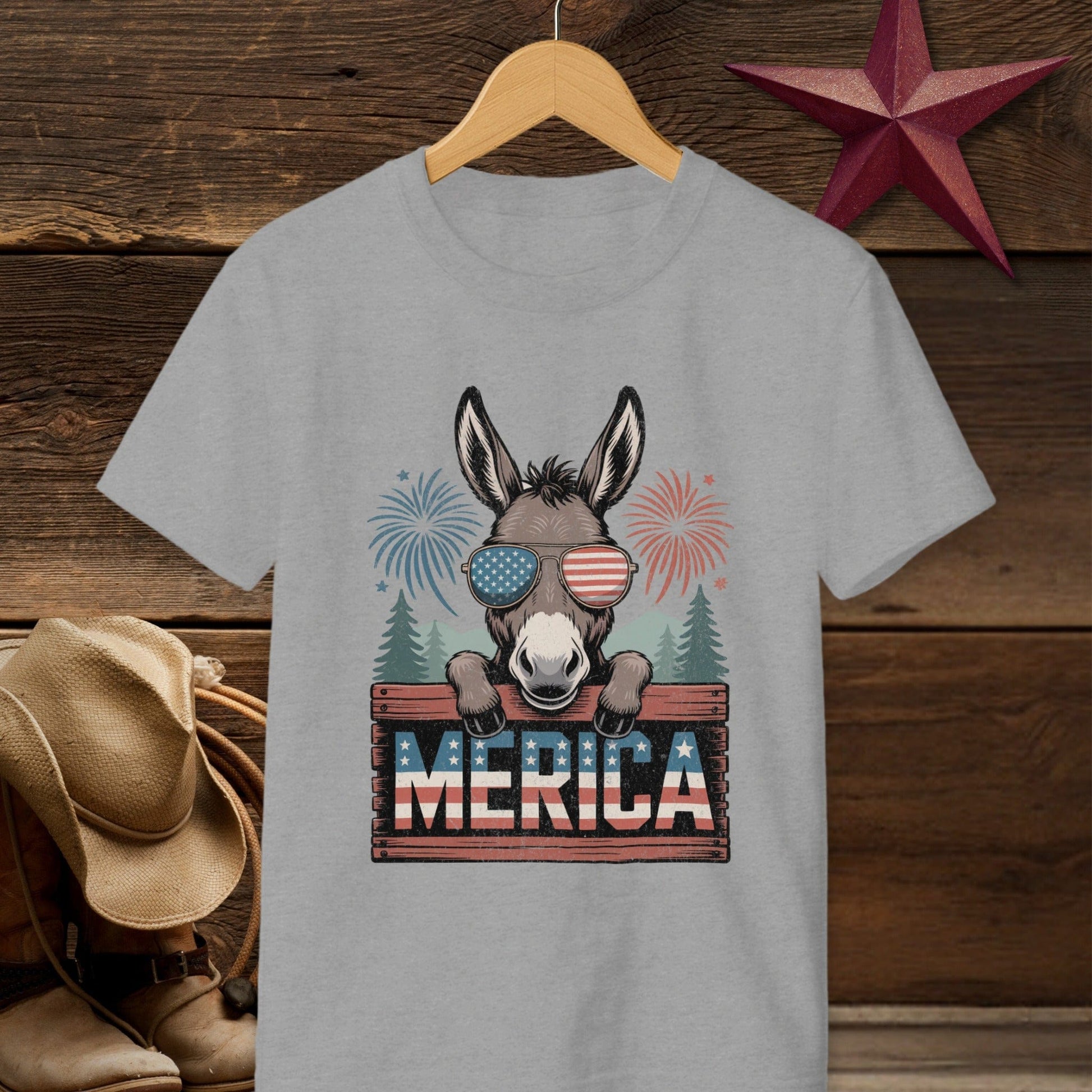 Merica Donkey T-Shirt (Youth)