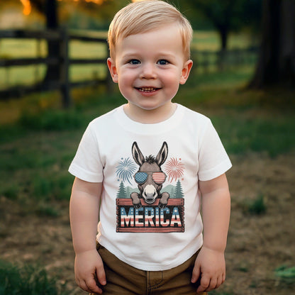 Merica Donkey T-shirt (Toddler)