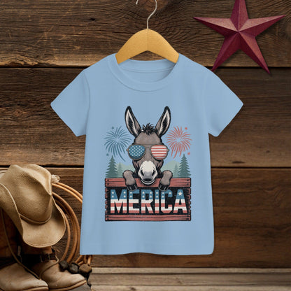 Merica Donkey T-shirt (Toddler)