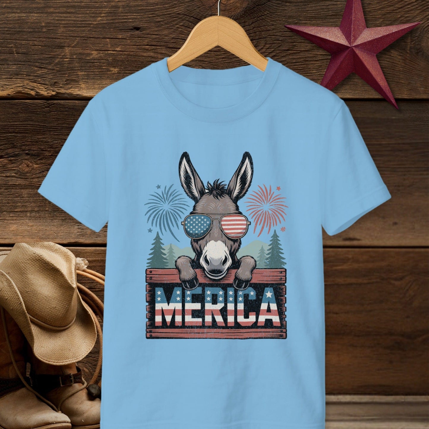 Merica Donkey T-shirt (Youth)