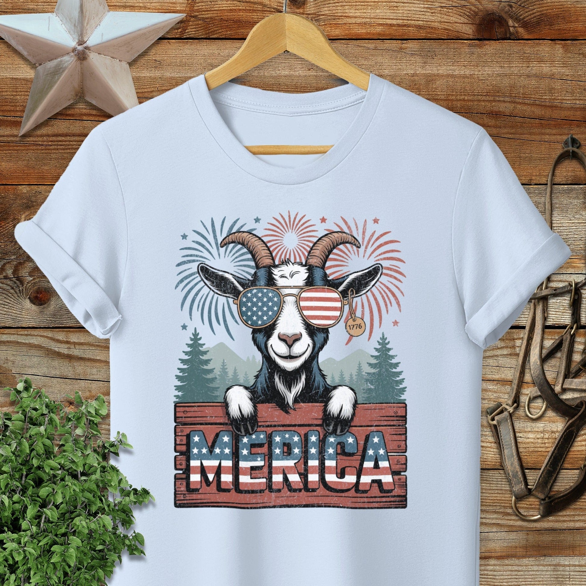 Merica Goat Softstyle Tee