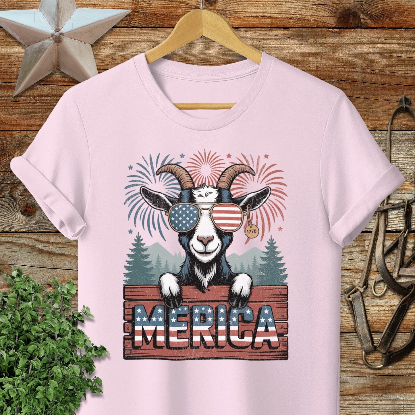 Merica Goat Softstyle Tee
