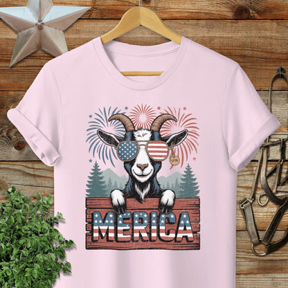 Merica Goat Softstyle Tee