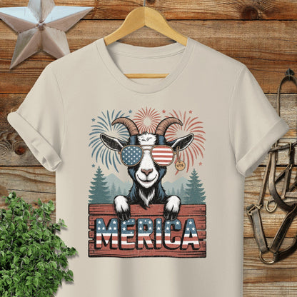 Merica Goat Softstyle Tee
