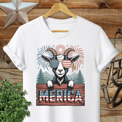 Merica Goat Softstyle Tee