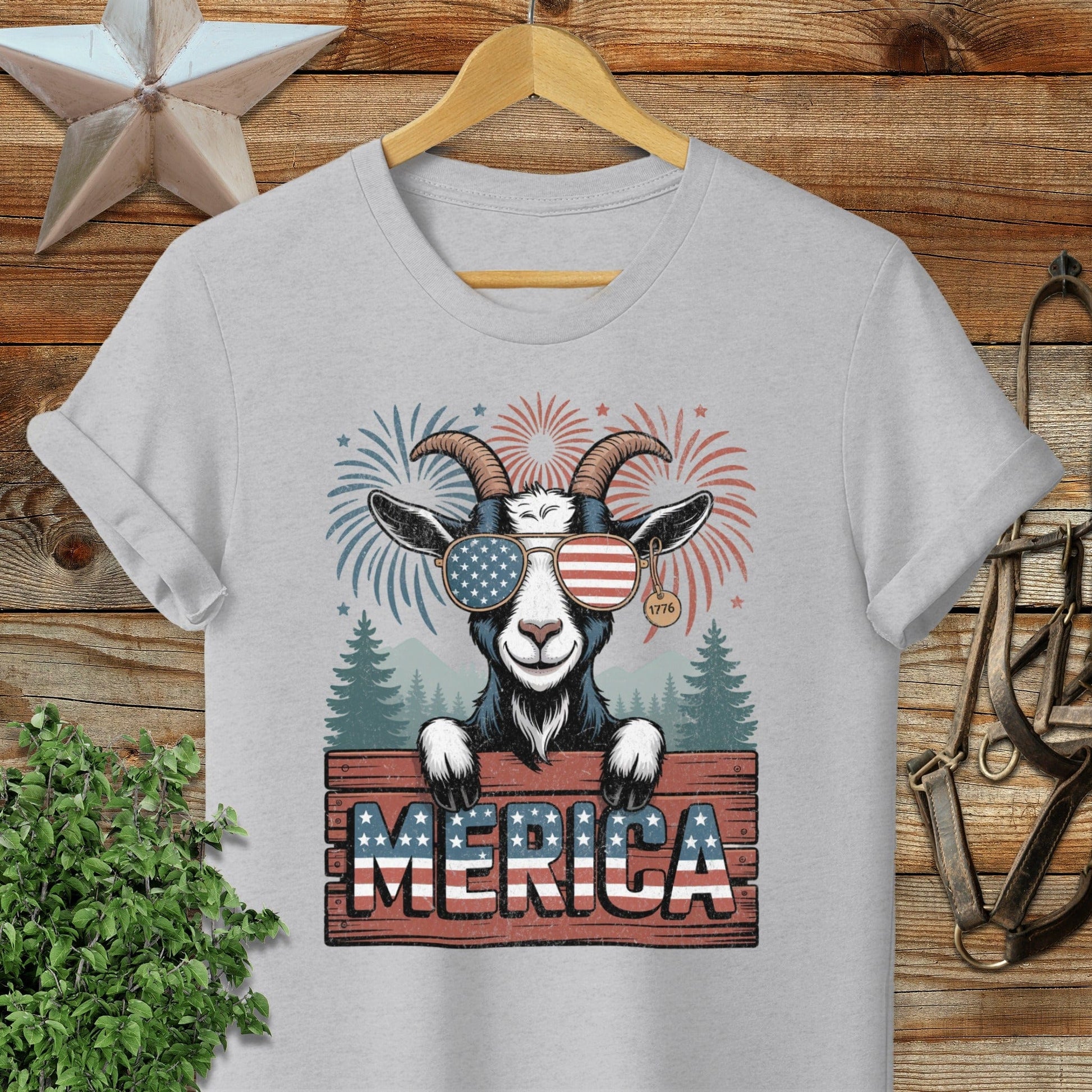 Merica Goat Softstyle Tee