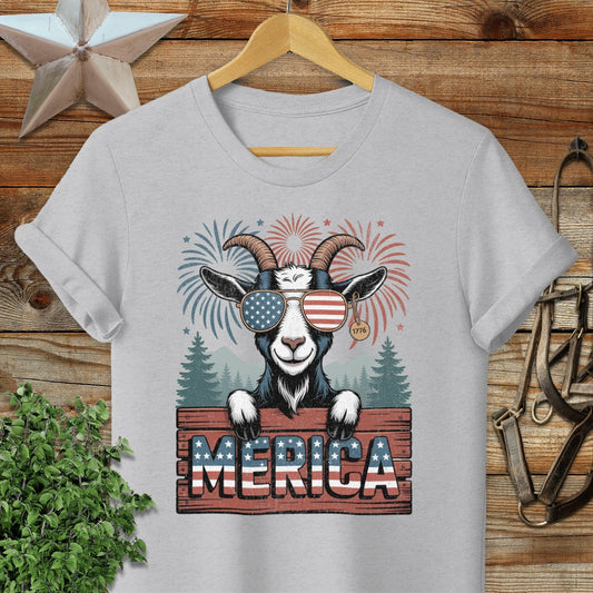 Merica Goat Softstyle Tee
