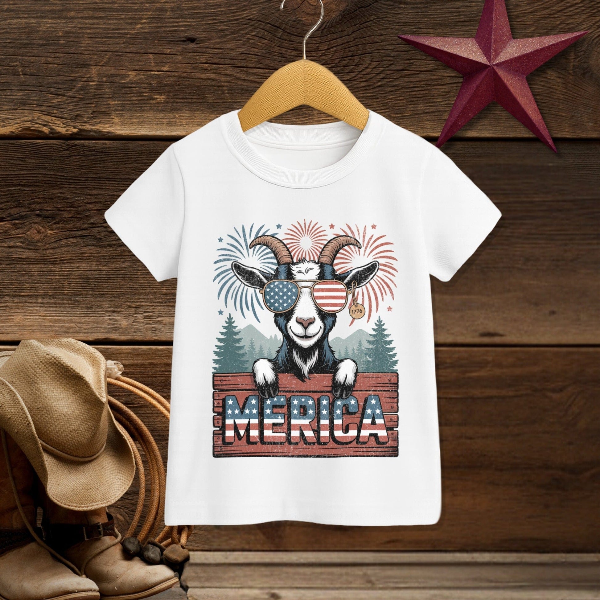 Merica Goat T-Shirt (Toddler)